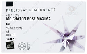 PRECIOSA Rose MAXIMA ss8 sm.topaz DF AB factory pack