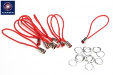 Simple Mini Lanyard, Red, 45mm